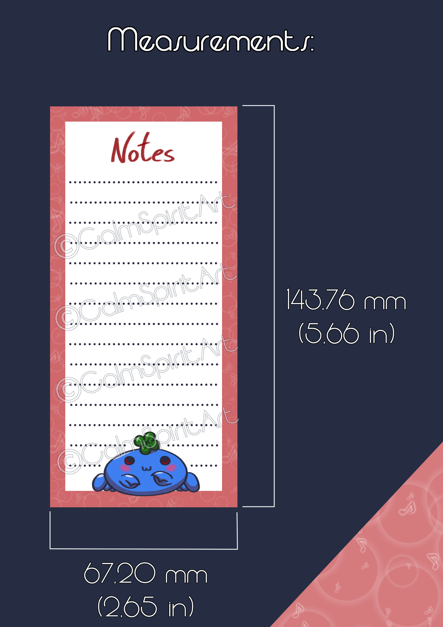 Instant download: Notepad design "Namu" incl. tutorial